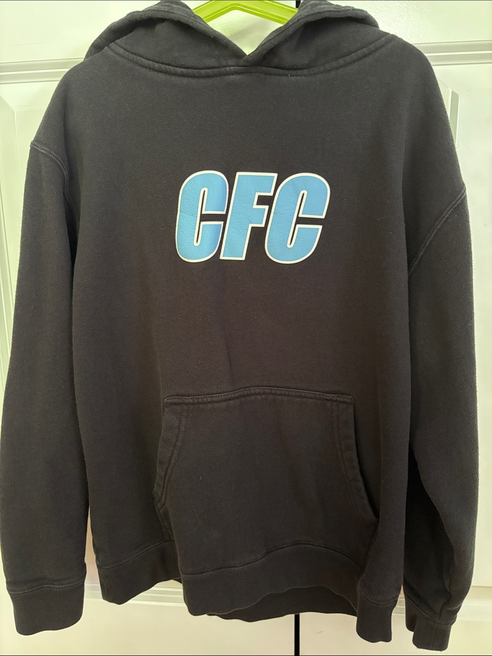 Kids Black Hoodie with Light Blue CFC Logo